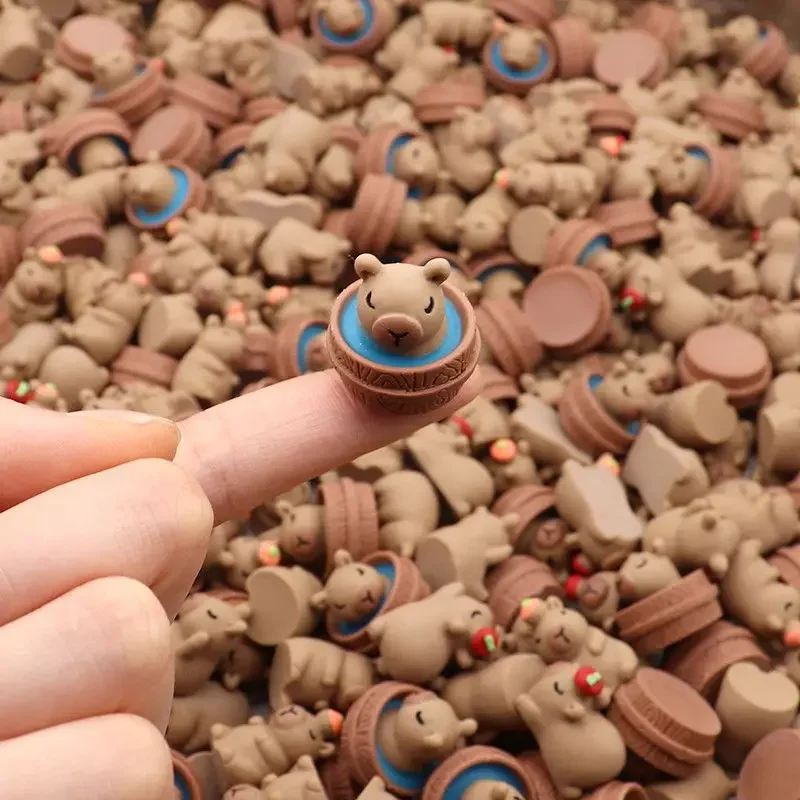 30PCS 3D Capybara Figurines Capybara Party Favors Cute Animal DIY Ornament Supplies for Kids Capybara Home Decoration Ornament